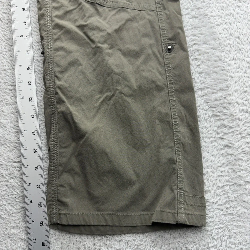 Kuhl Splash Straight Leg Cargo Pants Sage Green Womens 12 Short Hiking 6065